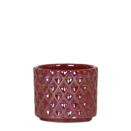 Kolibri Home | Diamond pearl decorative pot - Red - Ø6cm