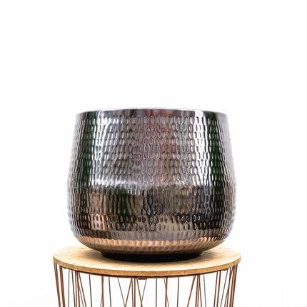 Jenna Lead - 29x24 - Large Silver Plant Pot