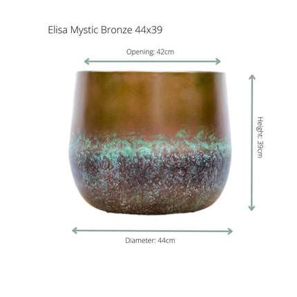 Pot de fleurs Elisa Mystic Bronze - L44 x H39