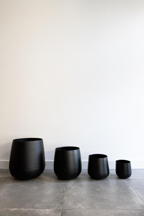 Plantenpot - Matzwart - Gina Da Karakter - S - H16 - W16