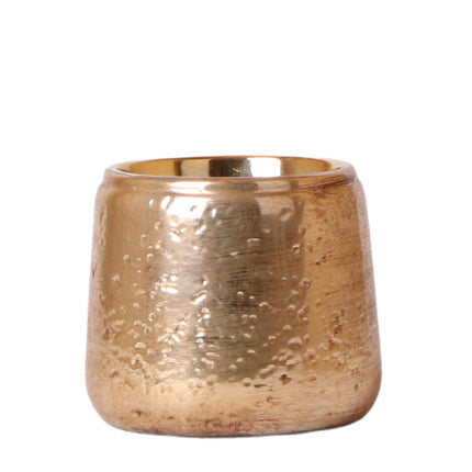 Kolibri Home | Luxury flower pot - Gold ceramic decorative pot - Ø9cm
