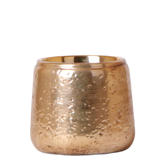 Kolibri Home | Maceta de lujo - Maceta decorativa de cerámica dorada - Ø9cm