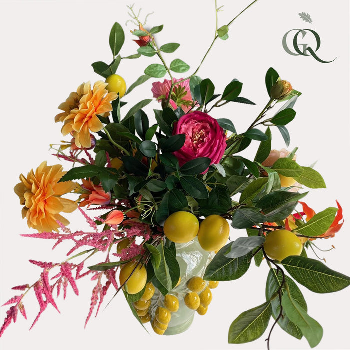 Kunstbloemen - Boeket L - Happy Vibes - ↕80cm