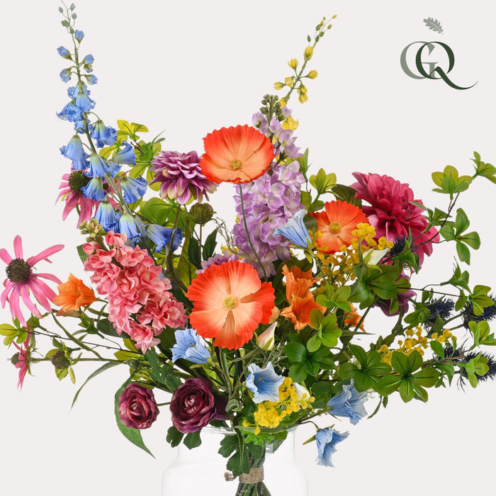 Kunstbloemen - Bouquet XL -  Electric Love - ↕90cm