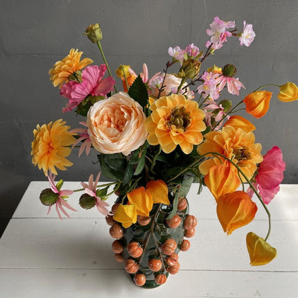 Kunstbloemen - Boeket L - Orange Summer - ↕80cm