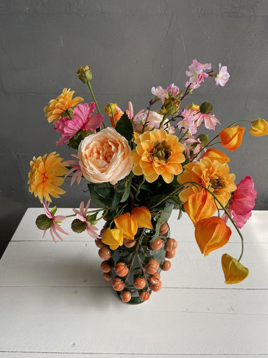 Kunstbloemen - Boeket L - Orange Summer - ↕80cm