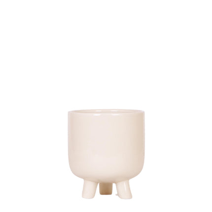 Casa del Kolibri | Vaso in travertino effetto gomma - Ø12cm