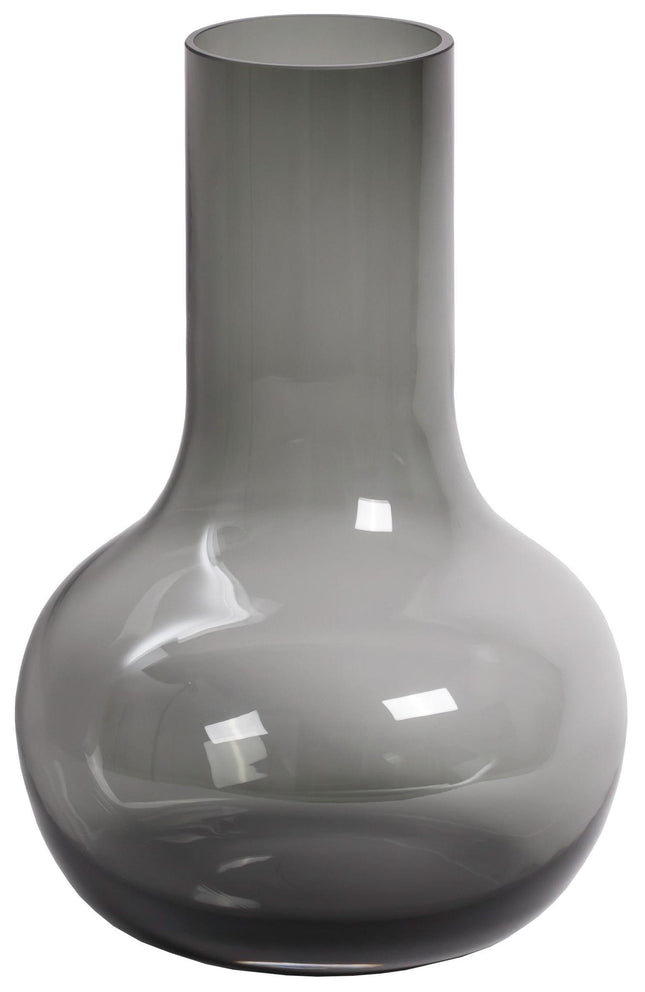 Vaso da fiori in vetro - S - H37 W25 - Seim - Grigio