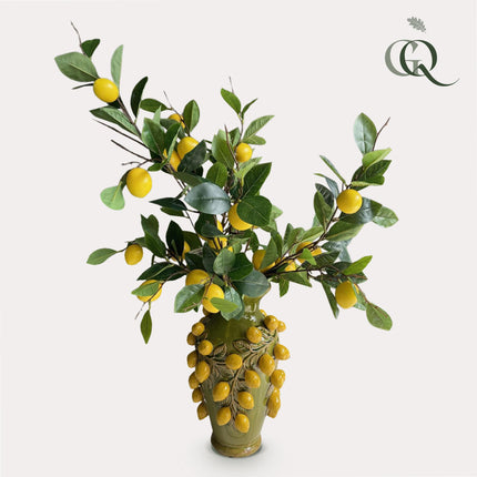 Kunstbloemen - Boeket L - Lemon Glow - ↕80cm