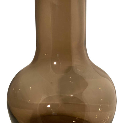 Vase à fleurs en verre - S - H37 L25 - Seim - Taupe