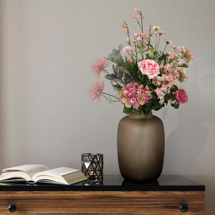 Fleurs artificielles - Bouquet L - Rose tendre - ↕89cm