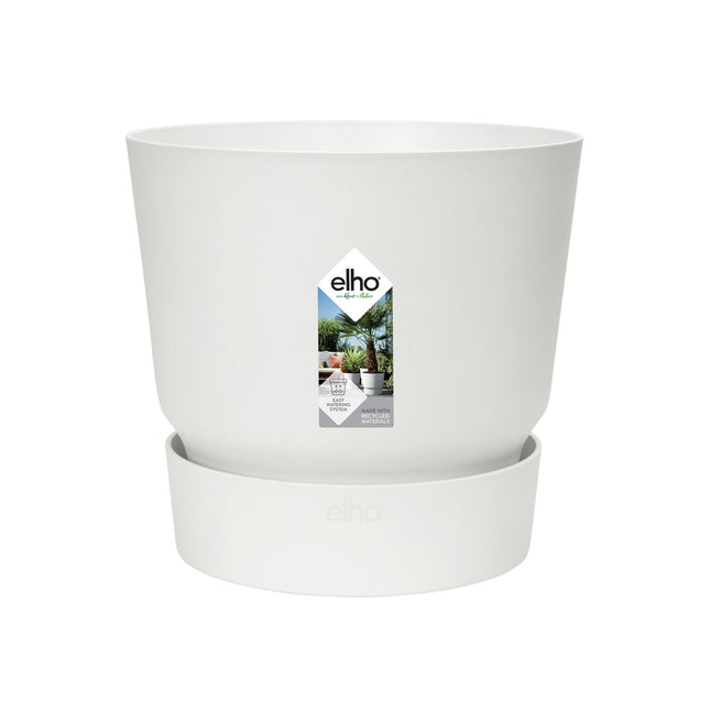 Potte elho Greenville Rund hvid - D14 x H13 - Plantepotte
