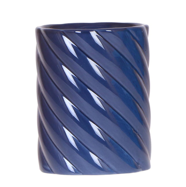 Kolibri Home | Maceta decorativa para dulces | Alta - Azul - Ø9cm