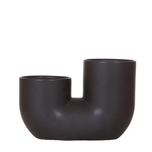 Kolibri Home | Maceta decorativa tubular - Negra