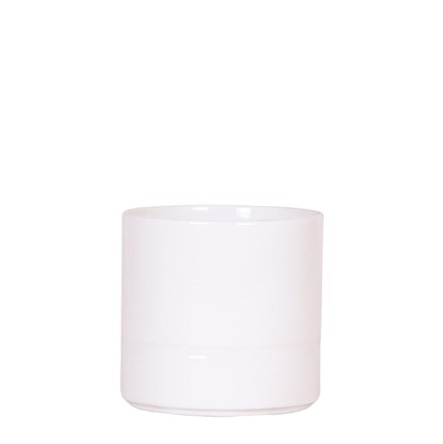 Hogar para Kolibries | Maceta pastel blanca - Ø12cm