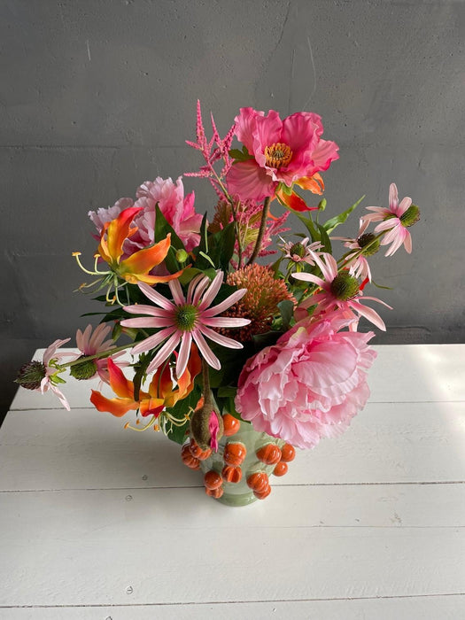 Kunstbloemen - Boeket L - Sparkling Pink - ↕80cm