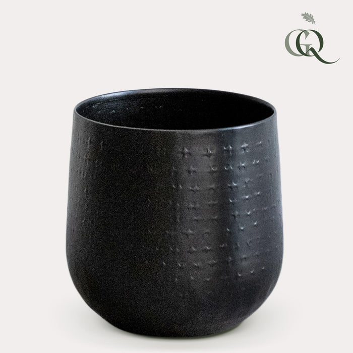 Plantenpot - Matzwart - Gina Da Karakter - S - H16 - W16