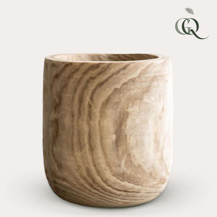 Pot - Hout lichtbruin - Pia pot - XL - H42 - W40 - Plantenpot