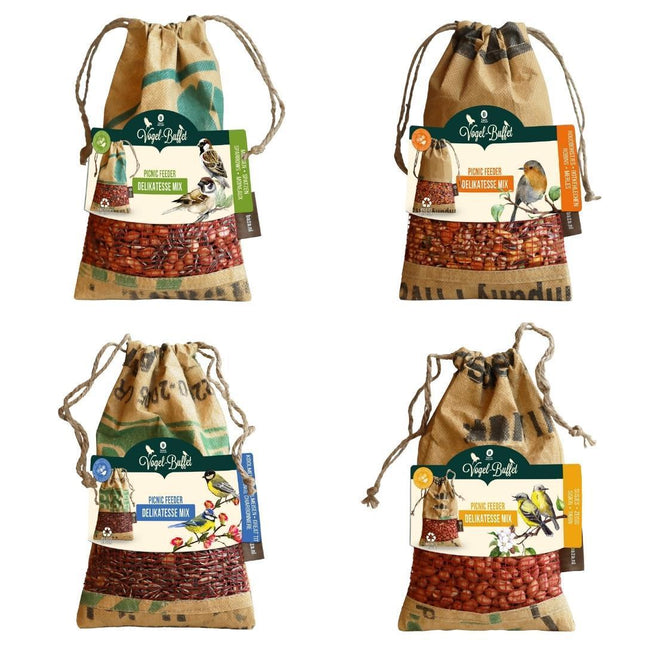 Vogelbuffet | Picknick-Futtermischung für Vögel, 4er-Set | 4 x 300 g
