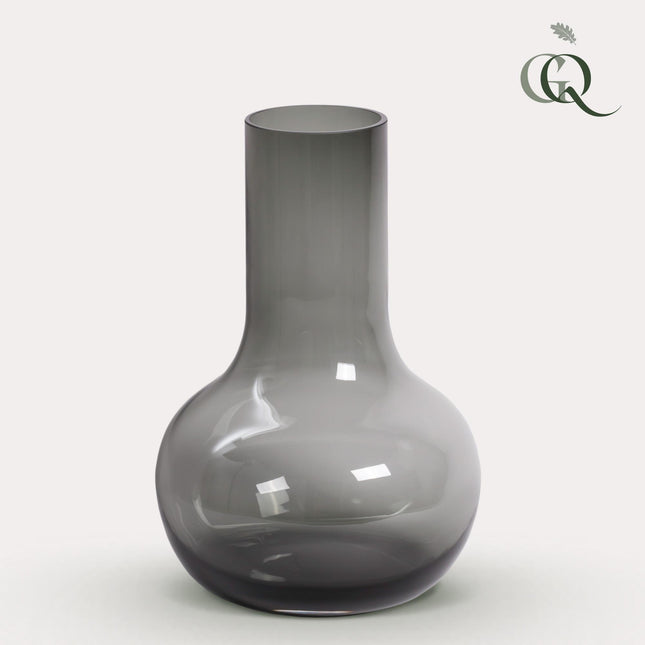 Vaso da fiori in vetro - S - H37 W25 - Seim - Grigio