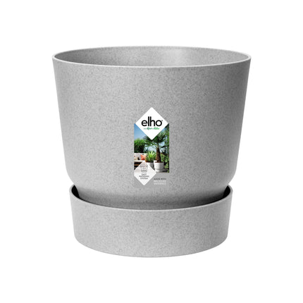 Elho Greenville Round Pot Grey - D14 x H13 - Plant Pot