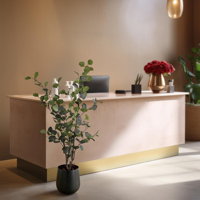 Kunstplant - Eucalyptus - Blauwe Gomboom  - ↕120cm - Ø14cm