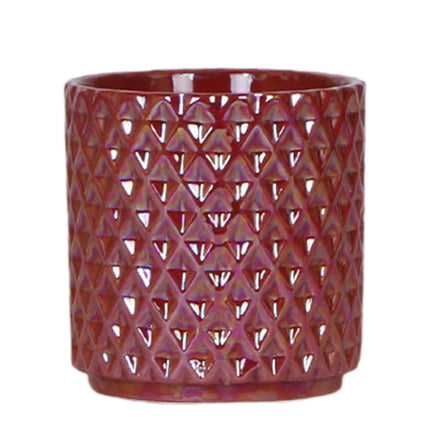 Kolibri Home | Diamond pearl decorative pot - Red - Ø9cm