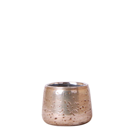 Kolibri Home | Luxury flower pot - Silver ceramic decorative pot - Ø6cm