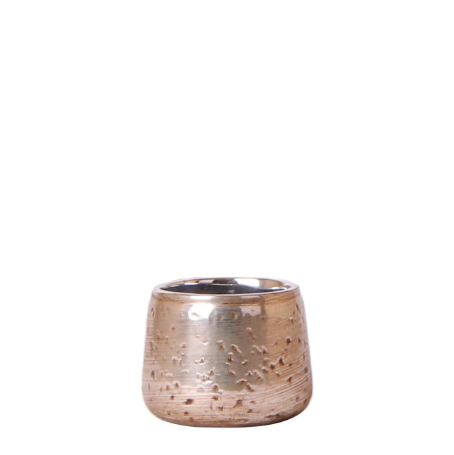 Kolibri Home | Maceta de lujo - Maceta decorativa de cerámica plateada - Ø6cm