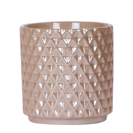 Casa del Kolibri | Vaso decorativo Diamond Pearl - Sabbia - Ø9cm