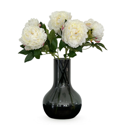 Kunstbloemen Solo - Crème - Peonies - 5x - ↕65cm