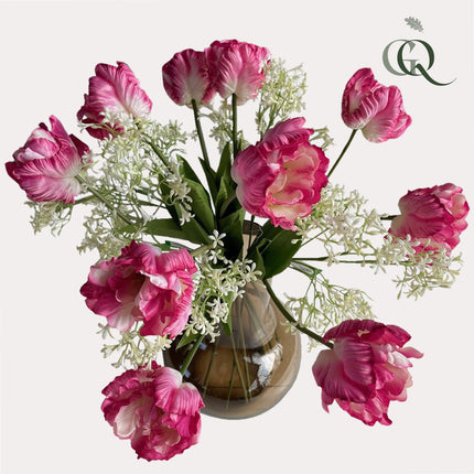 Flores artificiales - Ramo L - Glamour romántico - ↕80cm