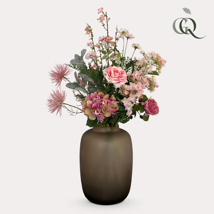 Fleurs artificielles - Bouquet L - Rose tendre - ↕89cm