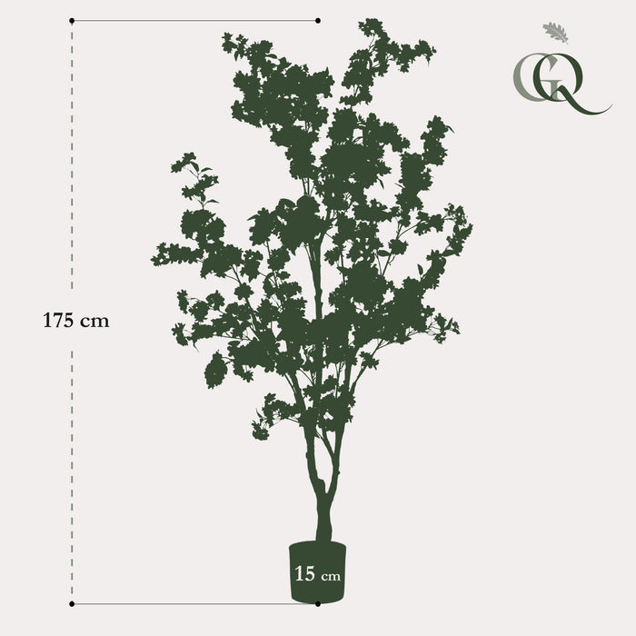 Kunstplant - Kersenbloesem - Wit - ↕175cm - Ø15cm