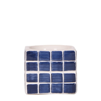 Kolibri Home | Maceta decorativa Mosa - Azul - Ø6cm