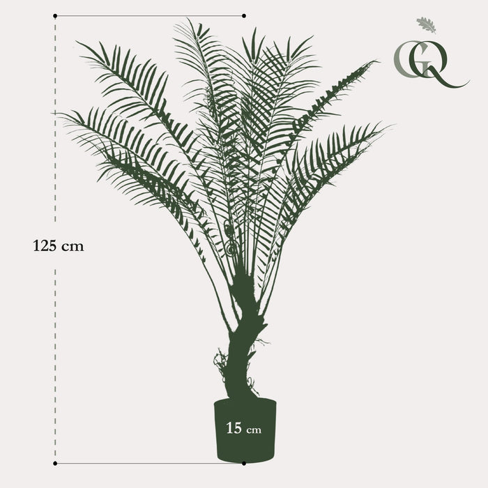 Kunstplant - Boomvaren - ↕125cm - Ø15cm