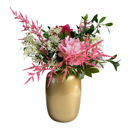 Fiori artificiali - Bouquet L - Rosa brillante - ↕80cm
