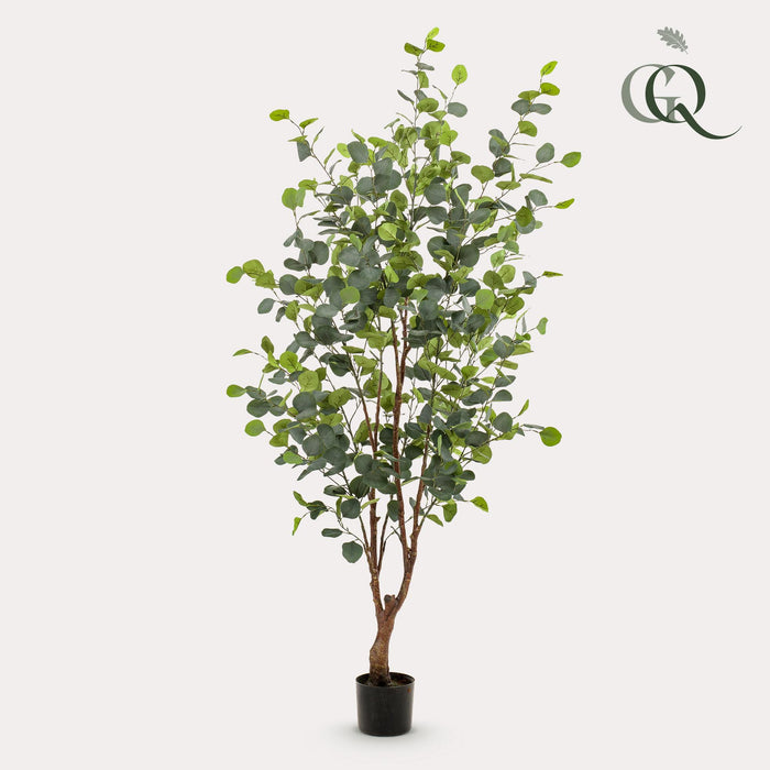 Kunstplant - Eucalyptus - Blauwe Gomboom  - ↕140cm - Ø15cm