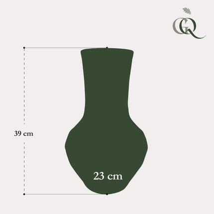 Vase en pierre M - H39 L23 - Boa Brown