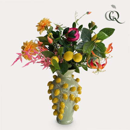 Kunstbloemen - Boeket L - Happy Vibes - ↕80cm