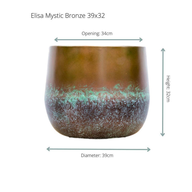 Pflanztopf Elisa Mystic Bronze - B39xH32