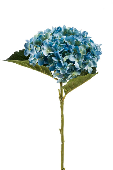 Kunstbloemen Solo - 8x - ↕52cm - Hydrangea Flower - Blue