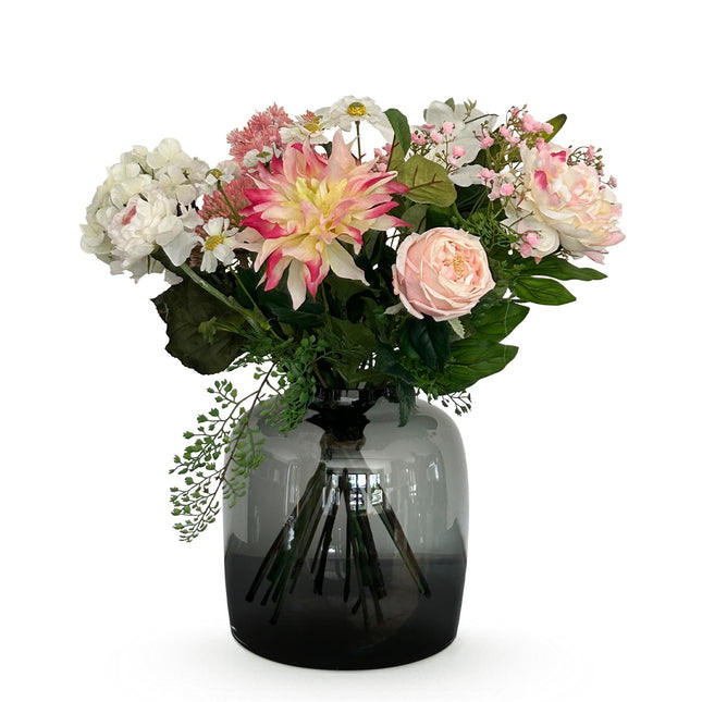 Künstliche Blumen – Strauß M – Pastellfarben – ↕40 cm