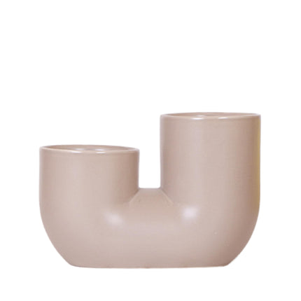 Casa del Kolibri | Vaso decorativo a tubo - Marrone