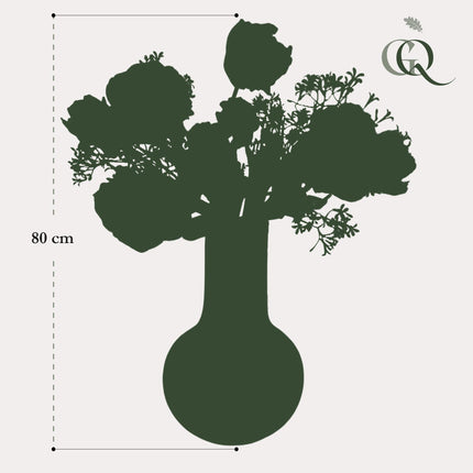 Flores artificiales - Ramo L - Glamour romántico - ↕80cm