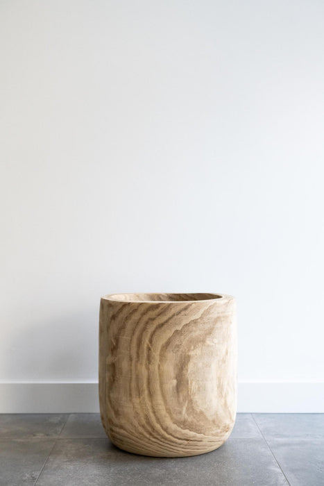 Pot - Hout lichtbruin - Pia pot - XL - H42 - W40 - Plantenpot