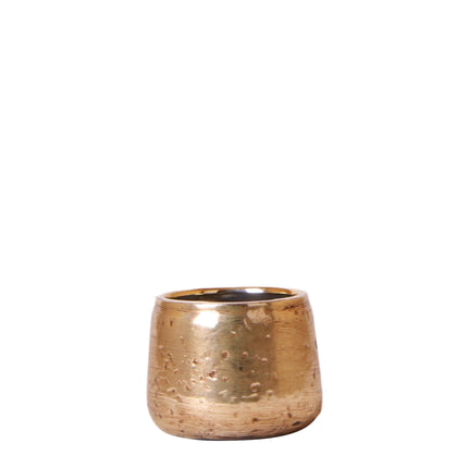Kolibri Home | Luxury flower pot - Gold ceramic decorative pot - Ø6cm