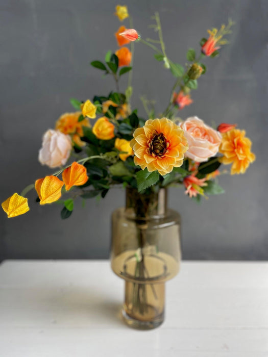 Kunstbloemen - Boeket L - Pretty Orange - ↕80cm