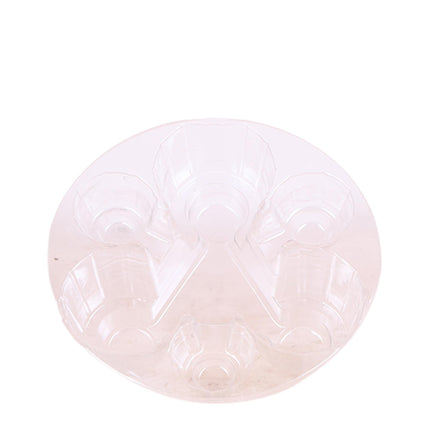 Kolibri Home – Einsatz mit Wasserreservoir und Bewässerungsdochten für Orchideenuntersetzer – Bewässerungssystem für Orchideen Ø 25 cm – 3 x 9 – Dschungelstrauß