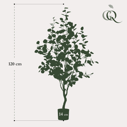 Sztuczna roślina eukaliptusowa - Blue Gum Tree - ↕120 cm - Ø14 cm